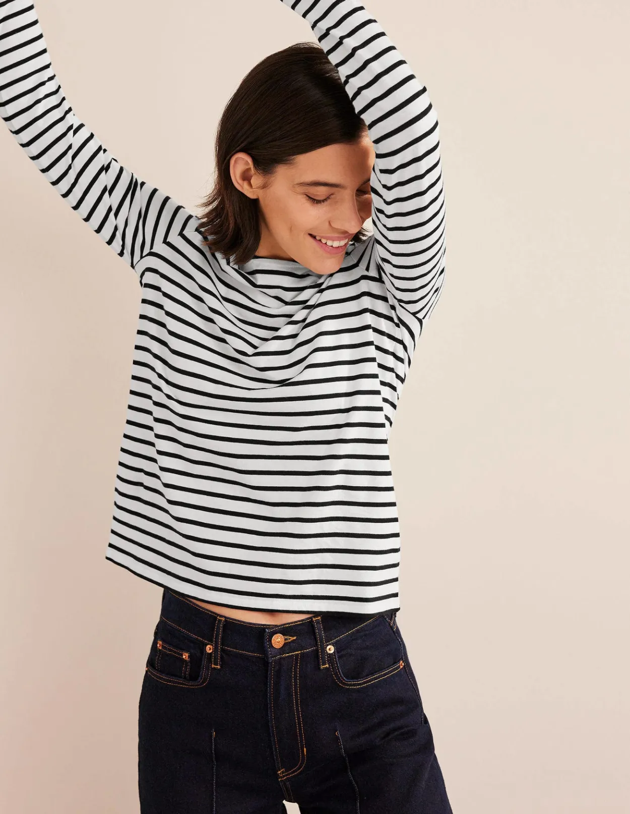 Online Bea Long Sleeve Breton Women Tops & Blouses