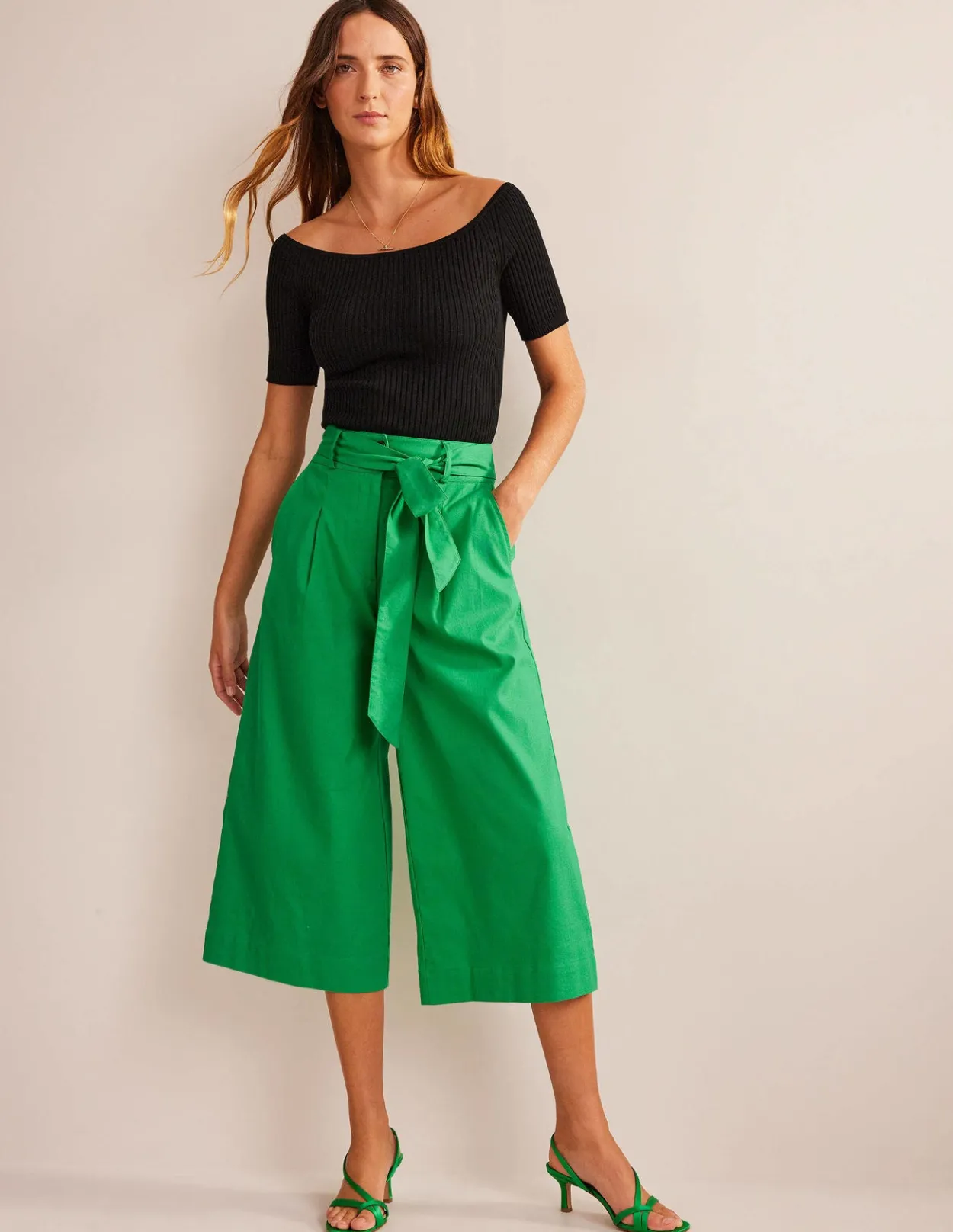 Best Cropped Wide-Leg Trousers Women Trousers