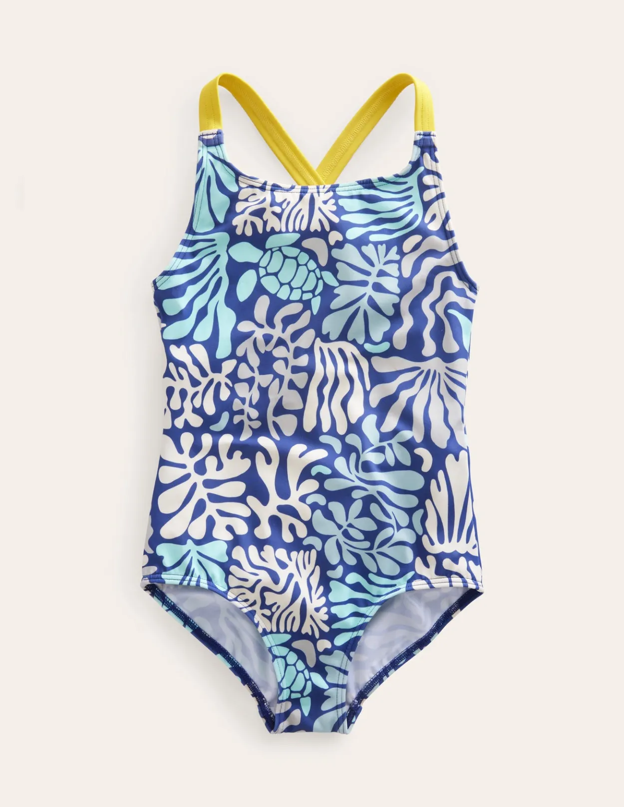 Fashion Cross-Back Printed Swimsuit Girls Essentials