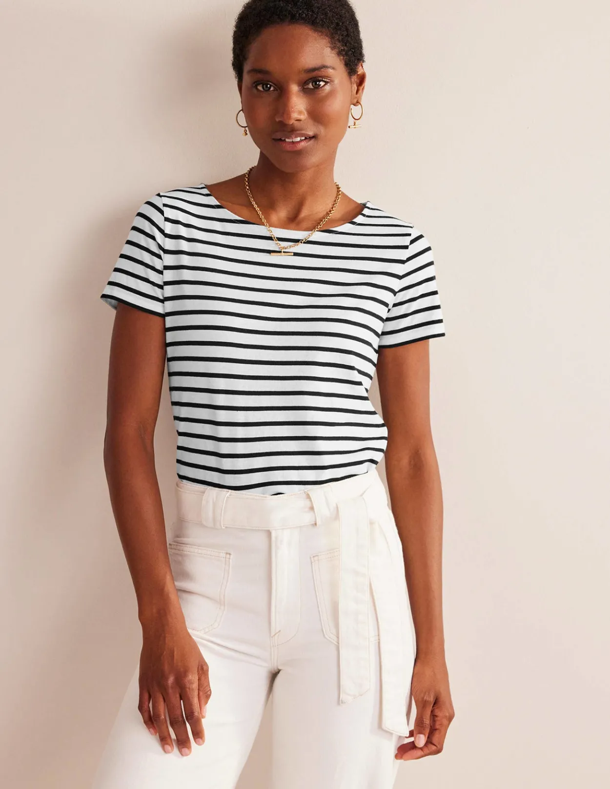 Online Ella Short Sleeve Breton Women T-Shirts & Vests