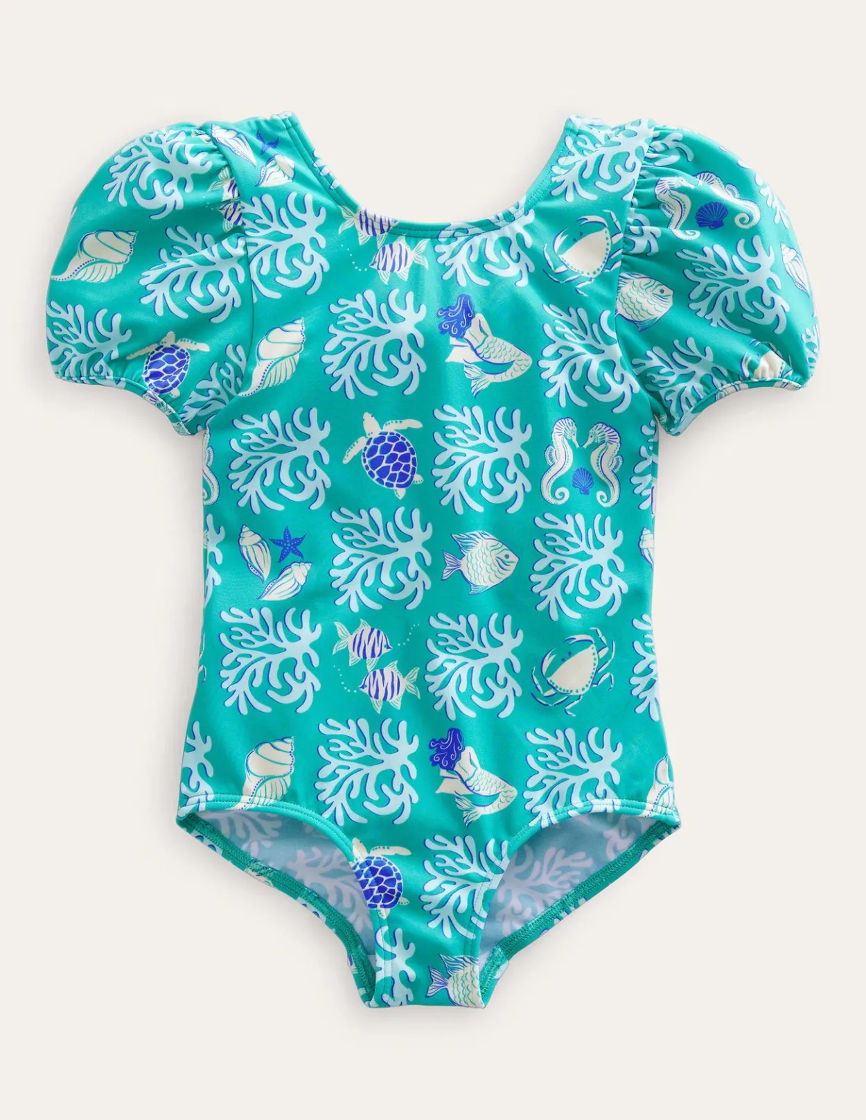 Outlet Printed Puff-Sleeved Swimsuit Baby & Toddler Swimwear & Beachwear