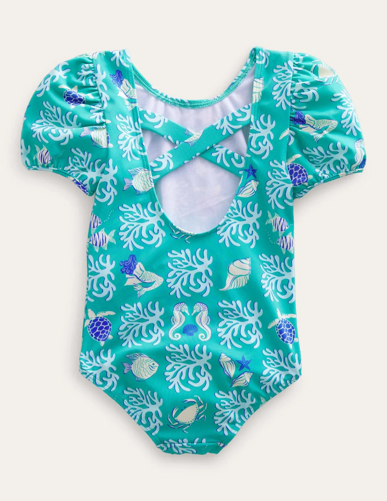 Online Printed Puff-Sleeved Swimsuit Baby & Toddler Swimwear & Beachwear