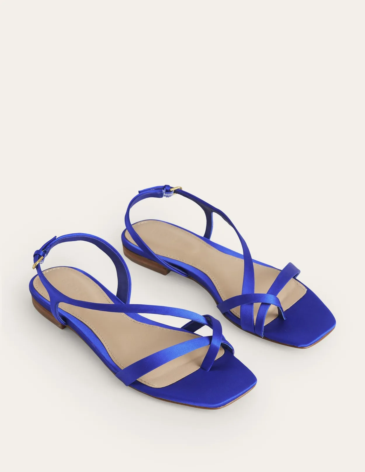 Hot Satin Toe Loop Flat Sandals Women Sandals