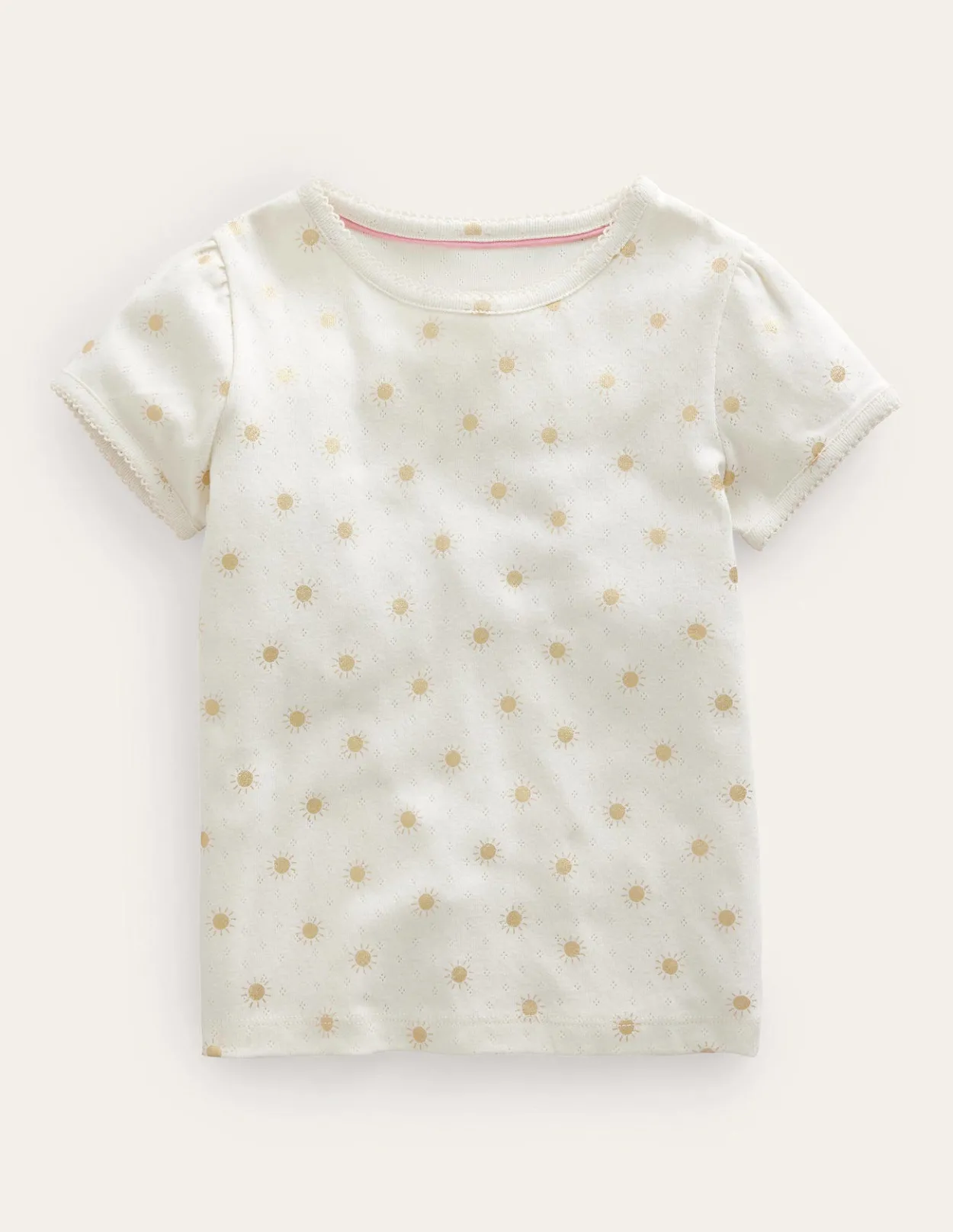 Store Short-Sleeved Pointelle Top Baby & Toddler Tops & T-Shirts