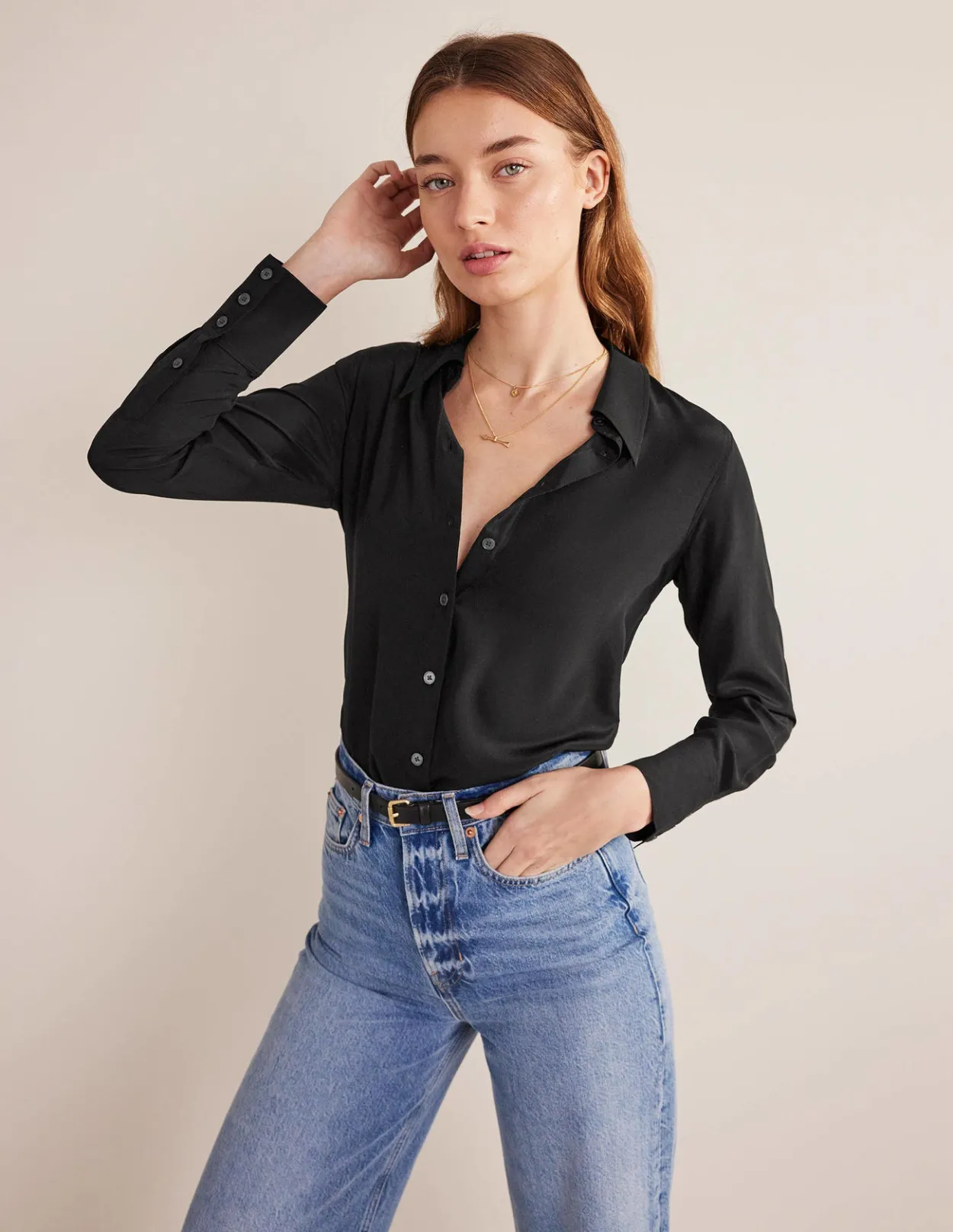 Sale Silk Shirt Women Tops & Blouses