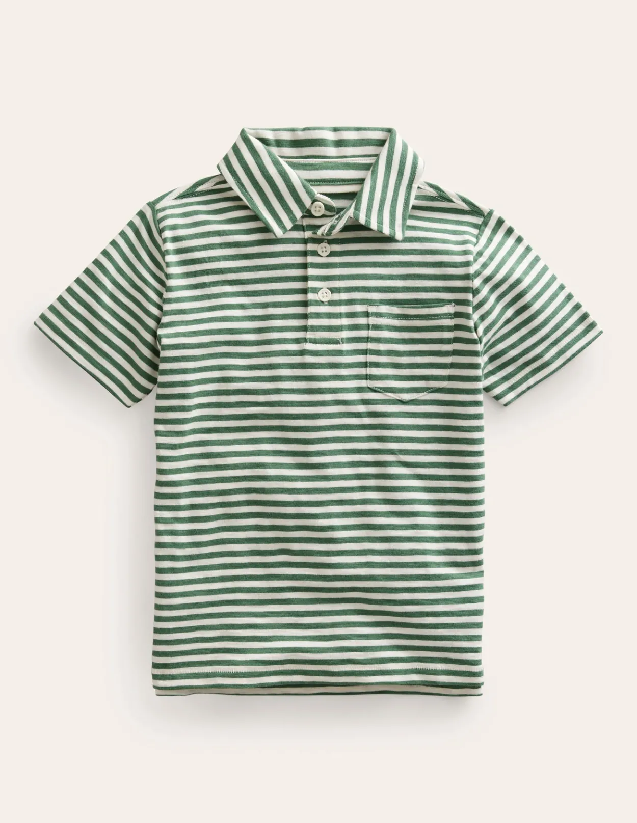 Store Striped Slubbed Polo Shirt Boys Tops, T-Shirts & Polos